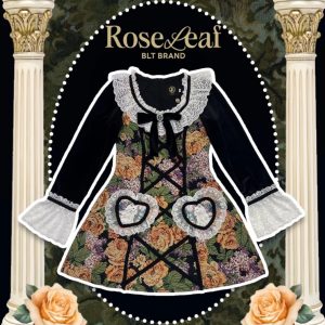 BLT BRAND มินิเดรสผ้าทอแต่งแขนผ้ากำมะหยี ลายสวย ดีเทลทั้งชุด ใส่ออกงาน คาเฟ่