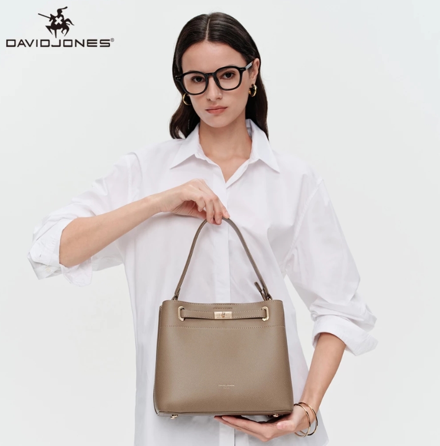 David Jones กระเป๋าถือ กระเป๋าสะพายไหล่ หนัง Pu สําหรับสตรี - Image 6